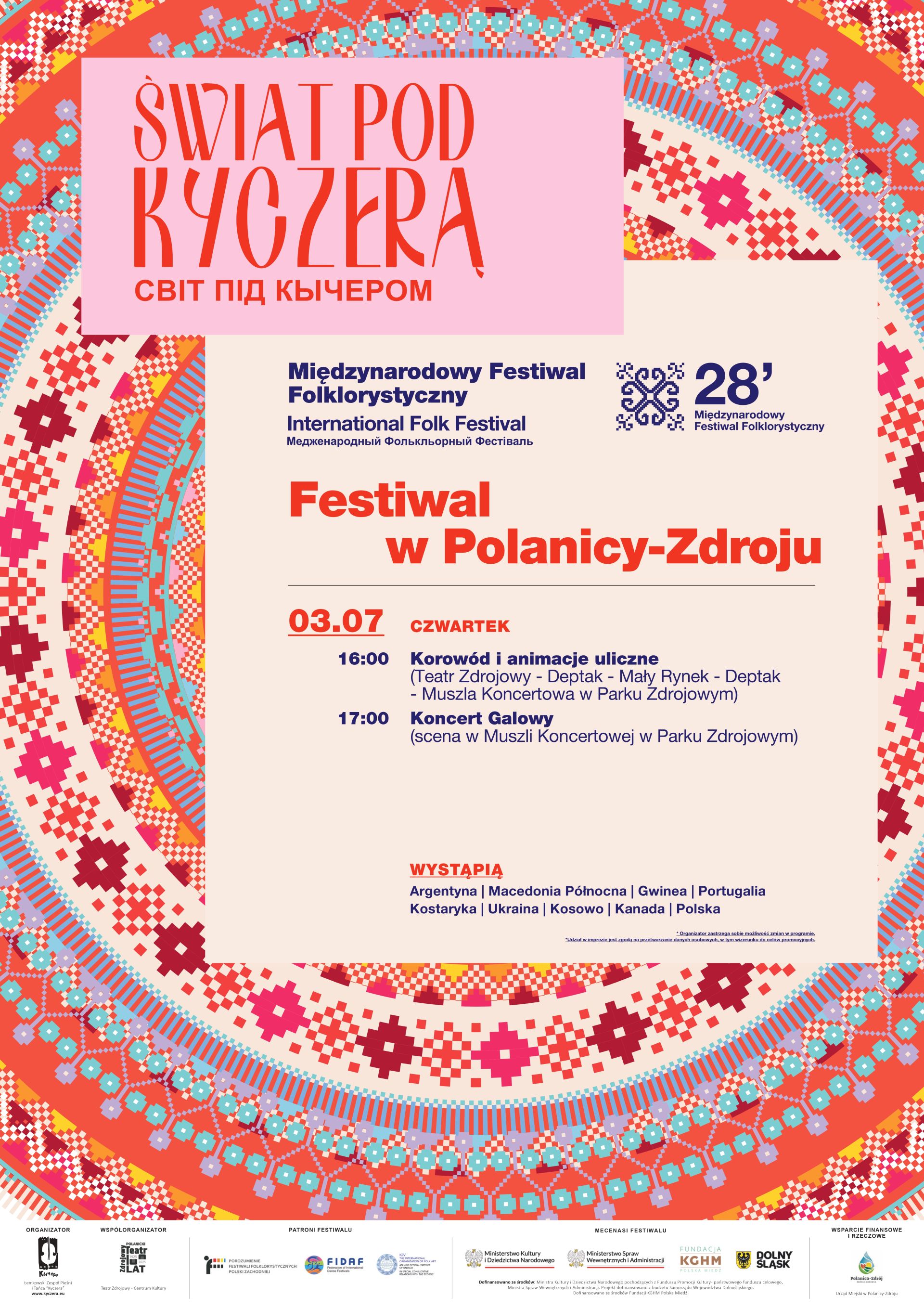 28. Międzynarodowy Festiwal Folklorystyczny "Świat pod Kyczerą"