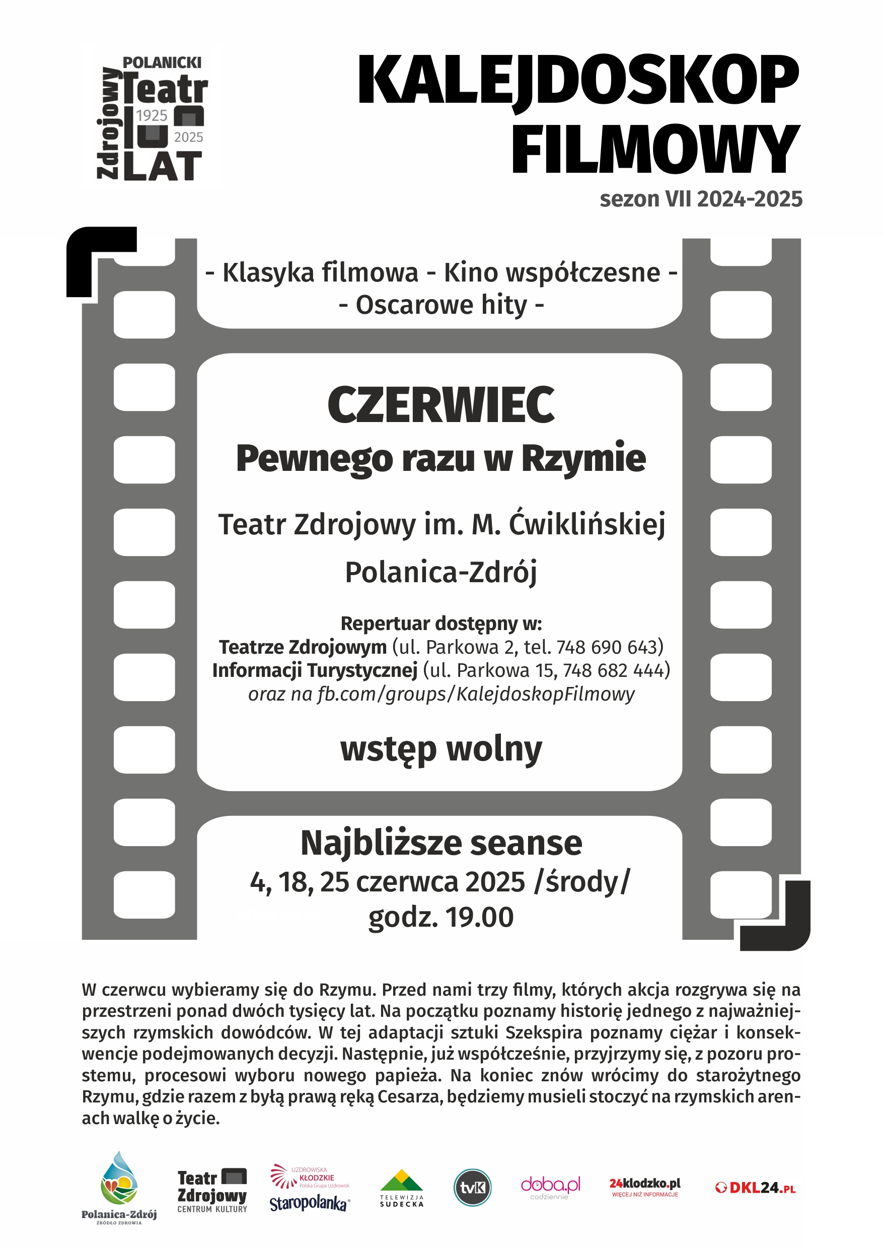 Kalejdoskop Filmowy "Pewnego razu w Rzymie"