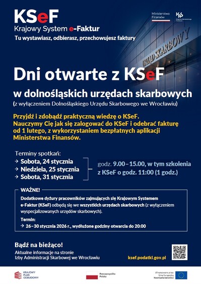 Dni otwarte z KSeF w dolnośląskich urzędach skarbowych