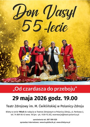 Don Vasyl &ndash; jubileusz 55 &ndash; lecia . Koncert &bdquo; Od czardasza do przeboju&rdquo;