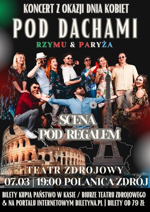 Pod dachami Rzymu & Paryża - Scena pod regałem