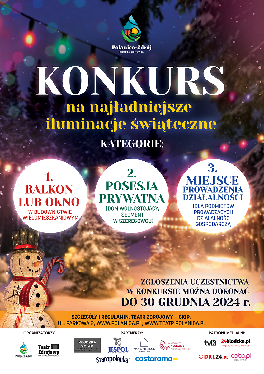 Konkurs na najładniejsze iluminacje świąteczne